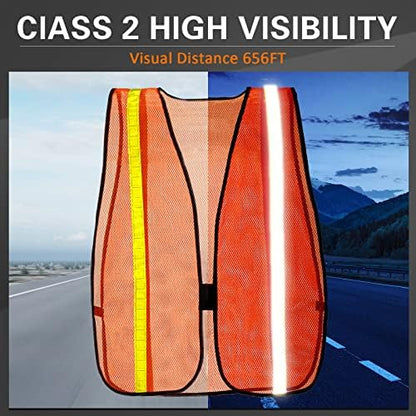 Haysandy 20 Pcs High Visibility Vest Reflective Safety Vest - Image 4