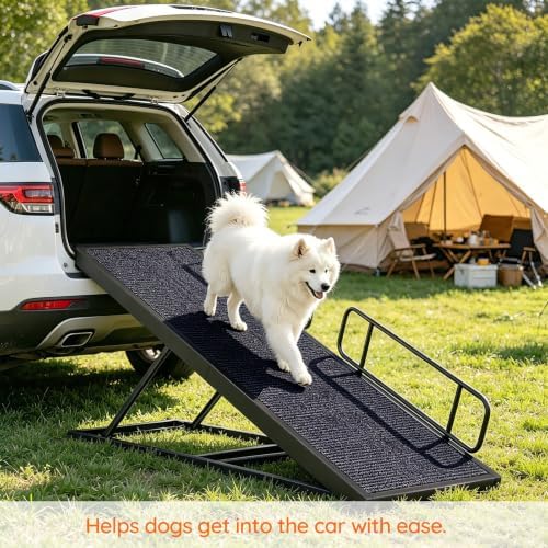 HOOBRO Adjustable Dog Ramp for Bed, Foldable Pet Ramp for Car, Heavy Duty 150 - Image 3