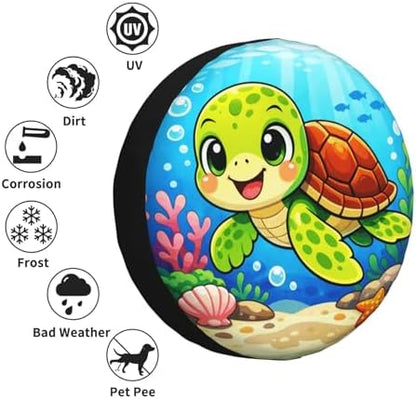 Sea Turtle Spare Tire Cover Weatherproof Wheel Protectors Universal Wheel Covers - Image 5