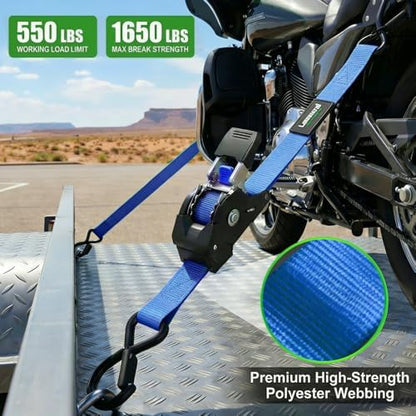 Retractable Ratchet Straps 1in x 10ft - Image 4
