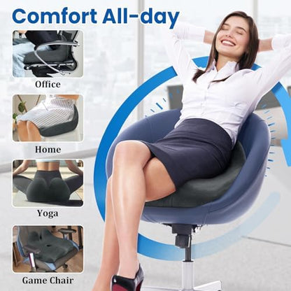 CushZone Ergonomic Seat Cushion, Sciatica Support - Image 6