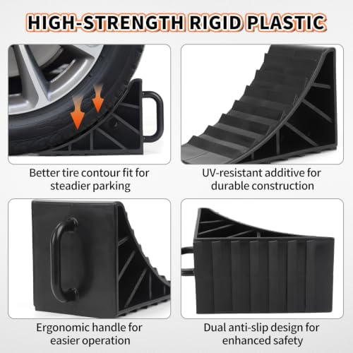 OULEME Wheel Chocks, Tire Stoppers - Image 3