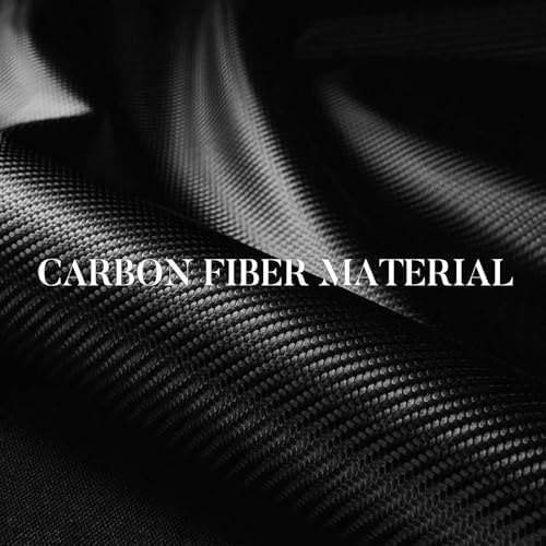 Carbon Fiber Steering Wheel Cover Universal 3pcs Protector Matte Black - Image 2