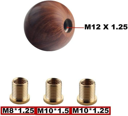 DEWHEL Wooden Universal Manual Aluminum Shift Knob 200 Gram Weighted Gear Shift - Image 5