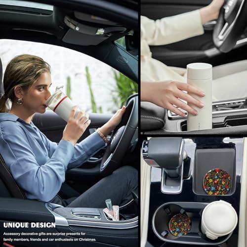 2 Pack Car Coasters for Cup Holders, Cute Car Accessories Interior - Image 7