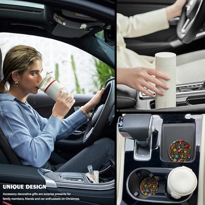 2 Pack Car Coasters for Cup Holders, Cute Car Accessories Interior - Image 7