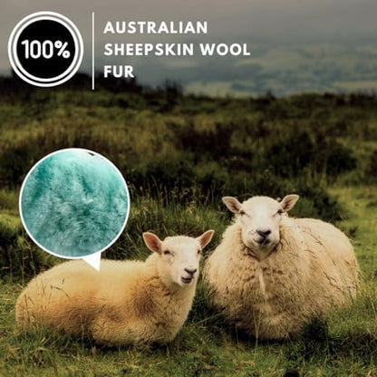 Andalus Brands Luxury Fluffy Car Steering Wheel Covers – Genuine Merino - Image 2