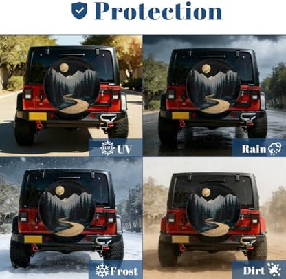 Forest Spare Tire Cover Waterproof Dust-Proof Spare Wheel Covers - Image 7