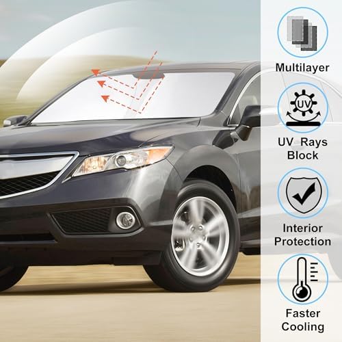 Windshield Sun Shade for 2013-2018 Acura RDX Accessories - Image 2