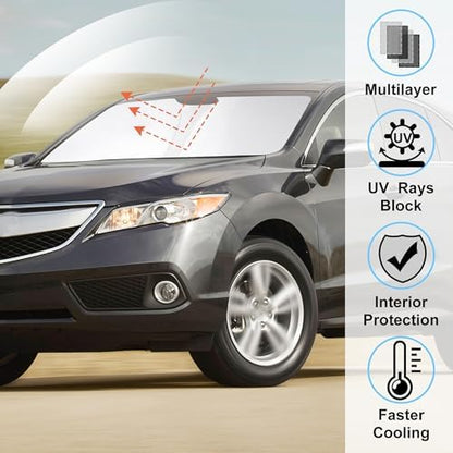 Windshield Sun Shade for 2013-2018 Acura RDX Accessories - Image 2