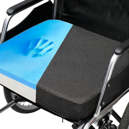 Ifoam Gel Infused Memory Foam Layer Wheelchair Cushion by CYLEN