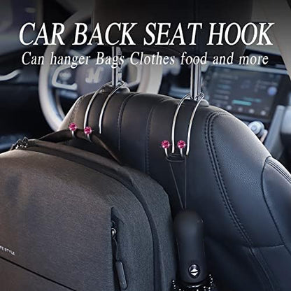 SAVORI Auto Hooks Bling Car Hangers Organizer Seat Headrest Hooks Strong and - Image 2
