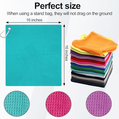 3 Pack 16" X 16" Golf Towels for Golf Bags - Image 6