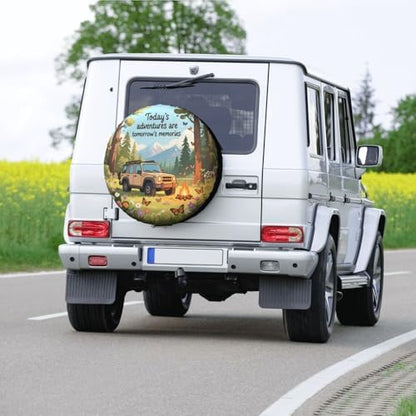 Camper Adventures Spare Tire Cover Weatherproof Sun Protection Dust-Proof Wheel - Image 6