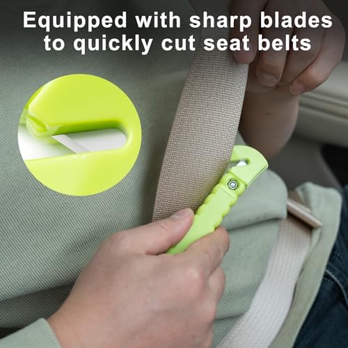 Car Window Breaker Hammer and Seat Belt Cutter 2-in-1，Emergency Escape Tool - Image 4
