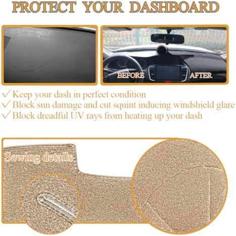 Yiz Dash Cover Mat for 2007-2014 Chevy Tahoe, GMC Yukon/Yukon XL Y24 - Image 6