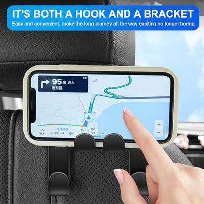 Multipurpose Car Headrest Hook Storage Organizers Strong Holds Space Saving - Image 4