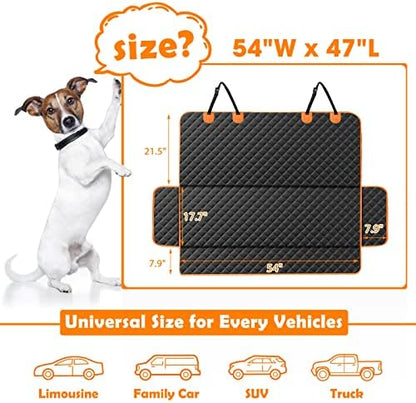 MIXJOY Dog Car Seat Cover, Back Seat Cover - Image 2