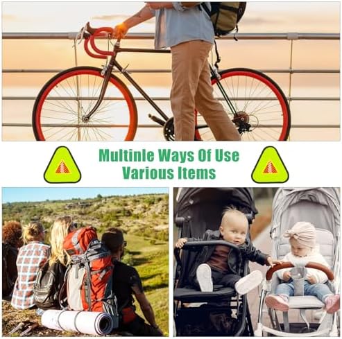 DLUGOPIS Reflective Yield Symbol 7 * 7inch Reflective Safety Triangle Bike - Image 6