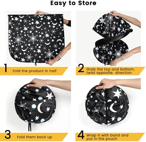 Windshield Sun Shade, Reflective Car Sunshade Blocks Heat, 57 x 31.5 in - Image 5
