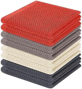 Homaxy 100% Cotton Waffle Weave Kitchen Dish Cloths 8-Pack by Homaxy