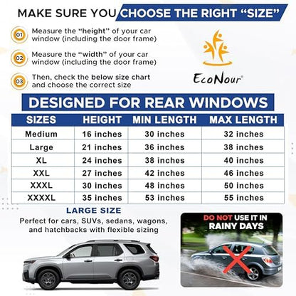 EcoNour Car Window Shade for Baby Car Camping Window Covers - Image 4