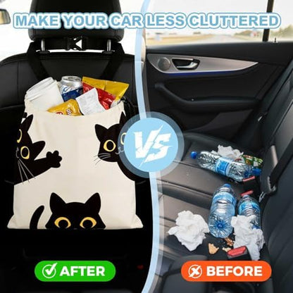 Three Black Cats Car Trash Bag - Image 5
