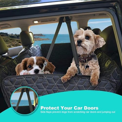 Meginc Dog Car Seat Cover for Back Seat, 600D Oxford Fabric Pet Seat Protector - Image 6