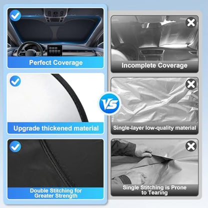 JUSTTOP Windshield Sunshade for Toyota Camry 2025-2026 | Easy-Fold Camry - Image 6