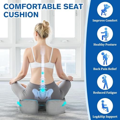 CushyOasis Seat Cushion, Gel Memory Foam Office Chair Cushions - Image 3