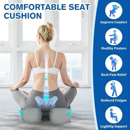 CushyOasis Seat Cushion, Gel Memory Foam Office Chair Cushions - Image 3