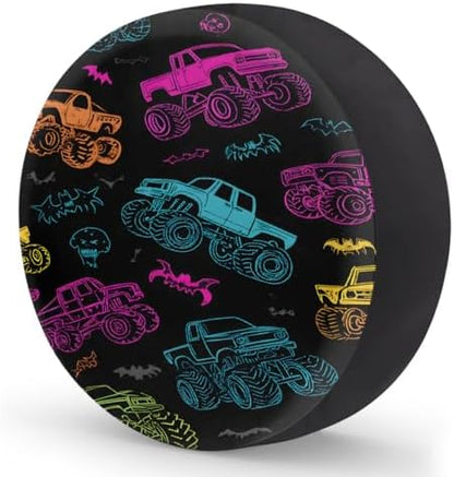 Colorful Fun Truck Spare Tire Cover Dust-Proof Wheel Protector - Image 2