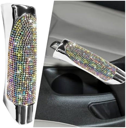 Bling Car Handbrake Cover, ABS Rhinestone Automotive Brake Levers Anti-Scratch by Unknown