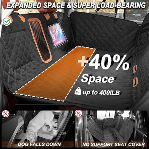 Back Seat Extender for Dogs, Sturdy Dog Car Seat Cover - Image 2