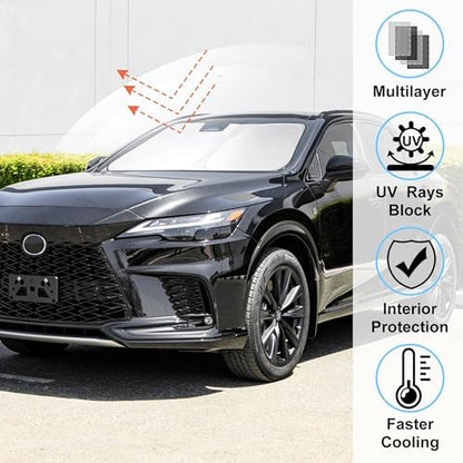 Windshield Sun Shade for 2023-2025 2026 Lexus RX Accessories - Image 2