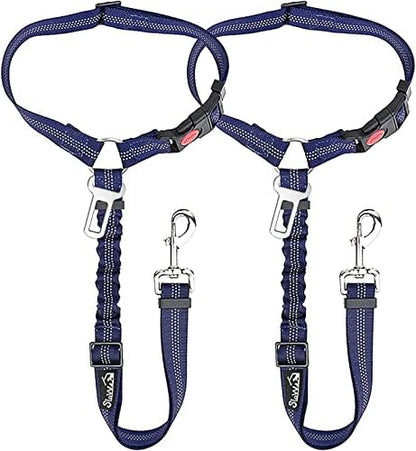 SlowTon Dog Seat Belt for Car, 2 Pack Dog Car Harness Seatbelt by SlowTon