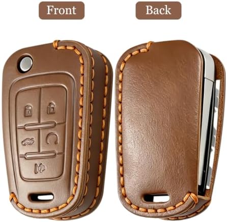 for Chevrolet Leather Key Fob Cover, Leather Protective Key Case, Compatible - Image 3