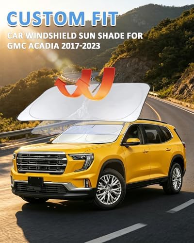 INSAUTO Windshield Sun Shade for 2017-2023 GMC Acadia SUV 2024-2025 2026 - Image 5