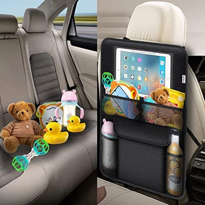 Meolsaek Kick Mats Back Seat Protector, Waterproof Oxford Seat Back Protector - Image 3
