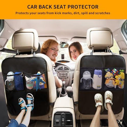 2Pack Back Seat Cover for Kids Kick Mats Backseat Protector - Image 2