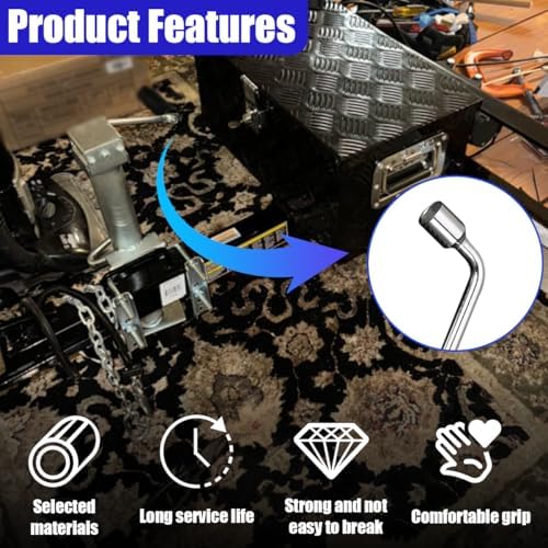 22mm Car Spare Tire Lug Wrench, L-Type Auto Tire Replacement Tool - Image 4