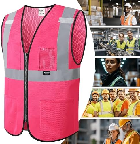 JKSafety Safety Vest for men women Hi Vis Vest - Image 5