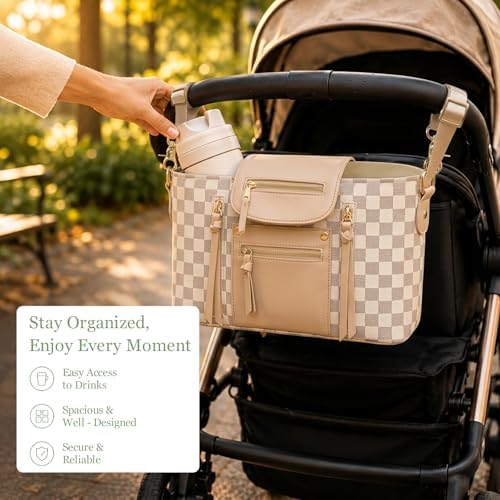 miss fong Checkered Stroller Caddy - Image 3