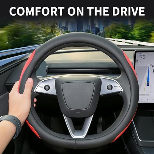 Uxcer Nappa Leather Steering Wheel Cover Compatible - Image 3
