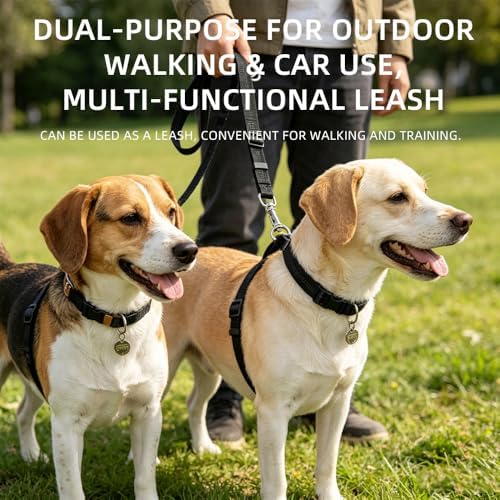 Dog Seat Belt for Car, Pet Seatbelt Designed for Two Pets - Image 5