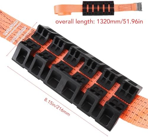 Tire Traction Straps for Trucks and SUVs – Emergency Snow Mud Skid Straps - Image 2