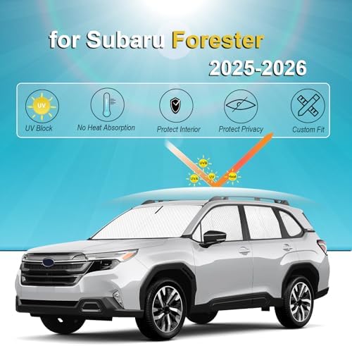 KMF Sun Shades for Subaru Forester Accessories 2025 2026, Full Car Window - Image 6