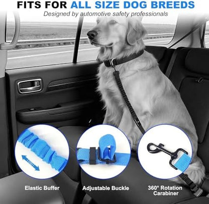 Dog Seat Belt Retractable Dog Leash Adjustable Dog Seatbelt - Image 5
