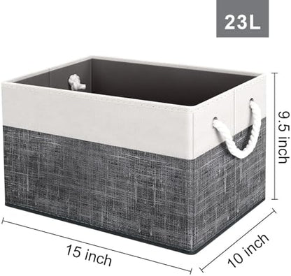 Fab totes Storage Bins 6-Pack, Foldable Storage Baskets - Image 2