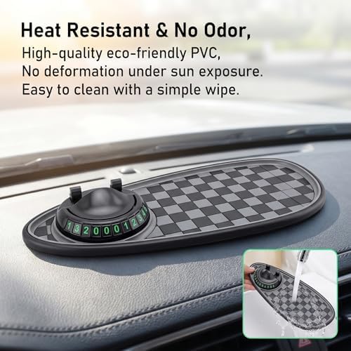 Multifunction Car Anti-slip Mat, Large Sticky Pad & Rotatable Phone Holder & - Image 6